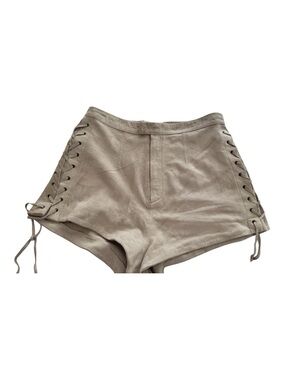 SIR. 100% Leather Lace-Up Suede shorts Size 1 (Au 8/Us 4)